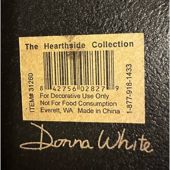 A Signed Hand Painted Donna White Snowman Shallow Decorative Bowl - Picture 4 of 8